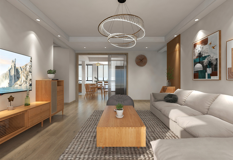 建業(yè)龍城142㎡北歐日式原木風(fēng)，溫馨色系中的王