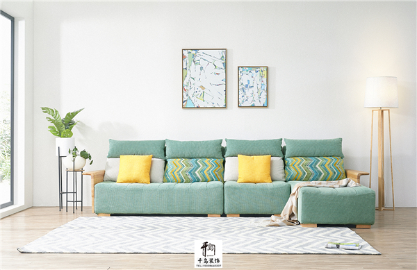 轉(zhuǎn)角沙發(fā)，親膚實用