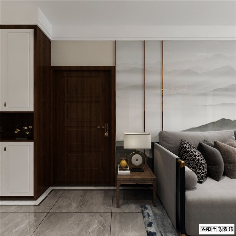 新中式入戶(hù)裝修效果圖