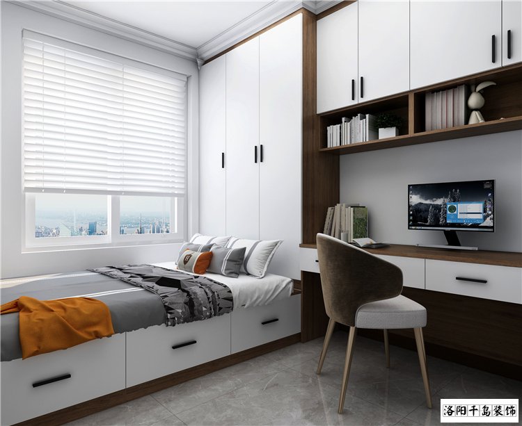 新中式書(shū)房裝修效果圖