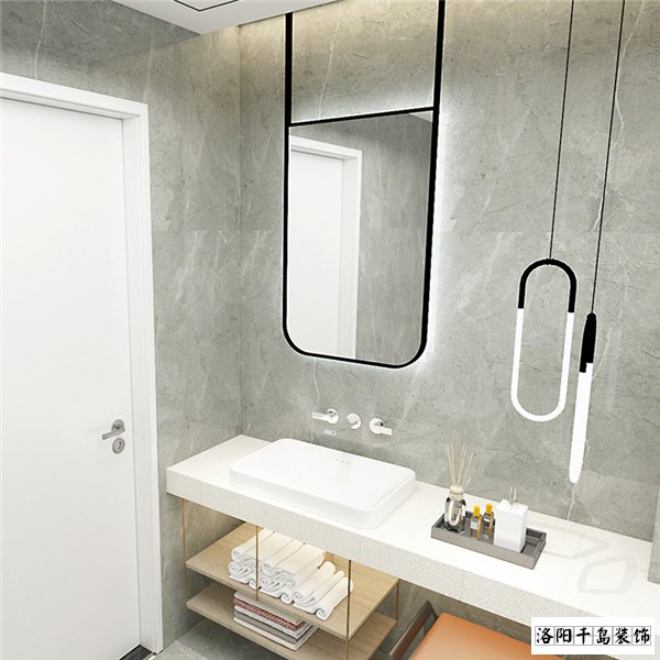 洗手臺放衛(wèi)生間內