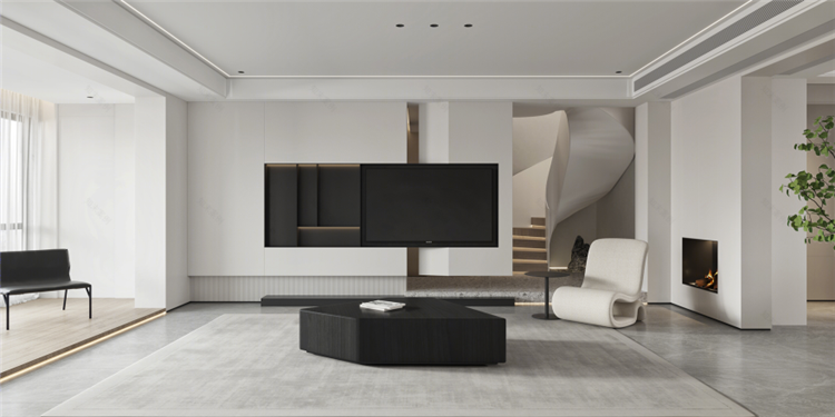 洛陽室內(nèi)裝修設(shè)計(jì)公司，極簡風(fēng)客廳裝修案例