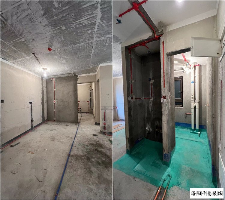 洛陽(yáng)建業(yè)桂圓裝修水電施工實(shí)景圖